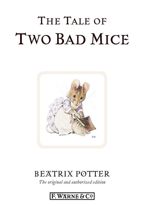 Book cover of The Tale of Two Bad Mice (Rebus Sticker Storybooks Ser.)