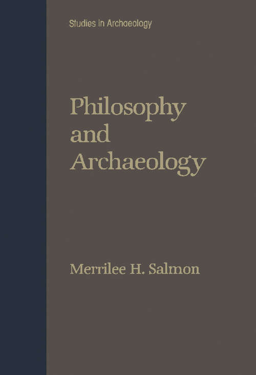 Book cover of Philosophy and Archaeology