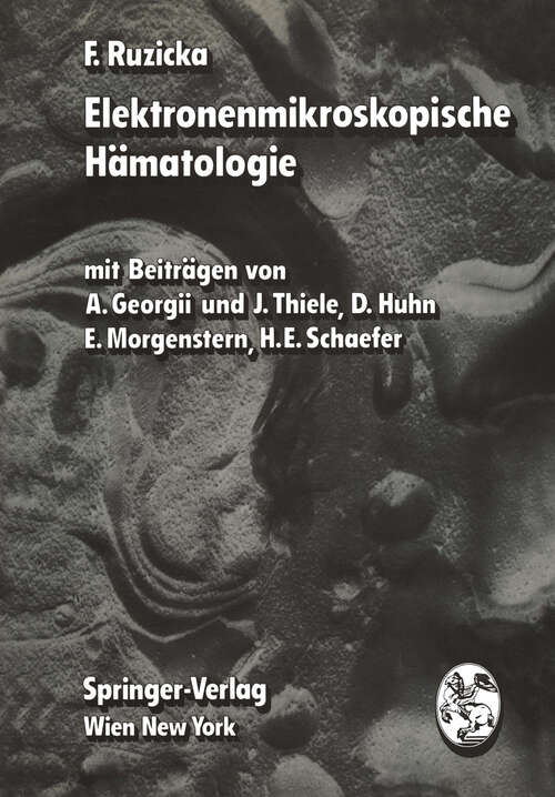 Book cover of Elektronenmikroskopische Hämatologie (1976)