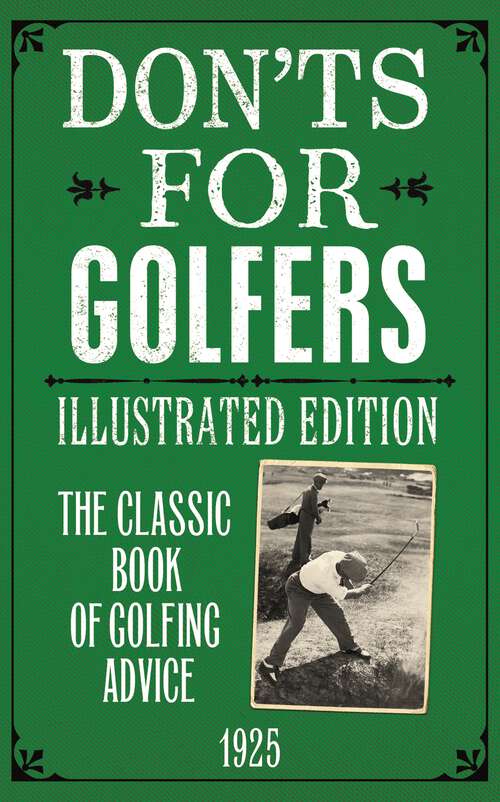 Book cover of Don'ts for Golfers: Illustrated Edition