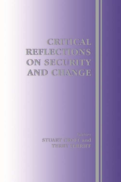 Book cover of Critical Reflections on Security and Change