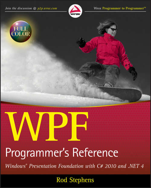 Book cover of WPF Programmer's Reference: Windows Presentation Foundation with C# 2010 and .NET 4