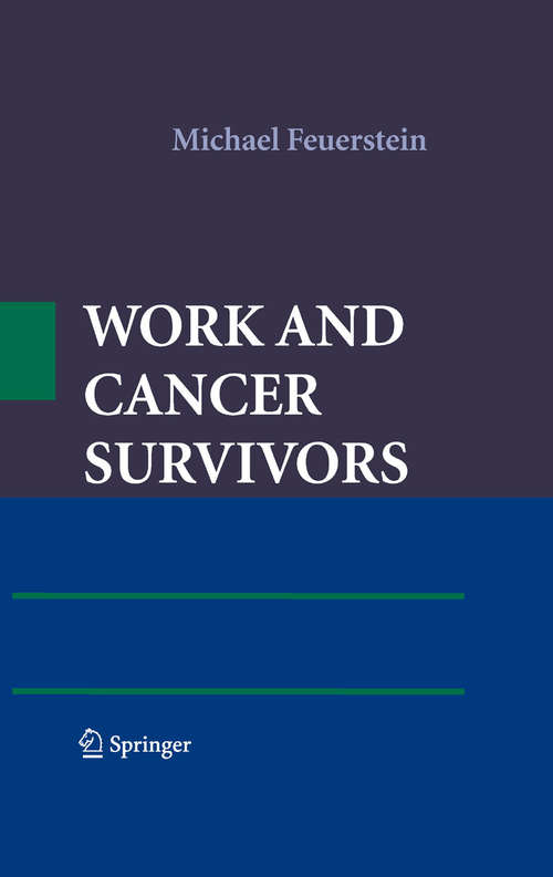Book cover of Work and Cancer Survivors (2011)
