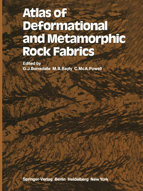 Book cover of Atlas of Deformational and Metamorphic Rock Fabrics (1982)