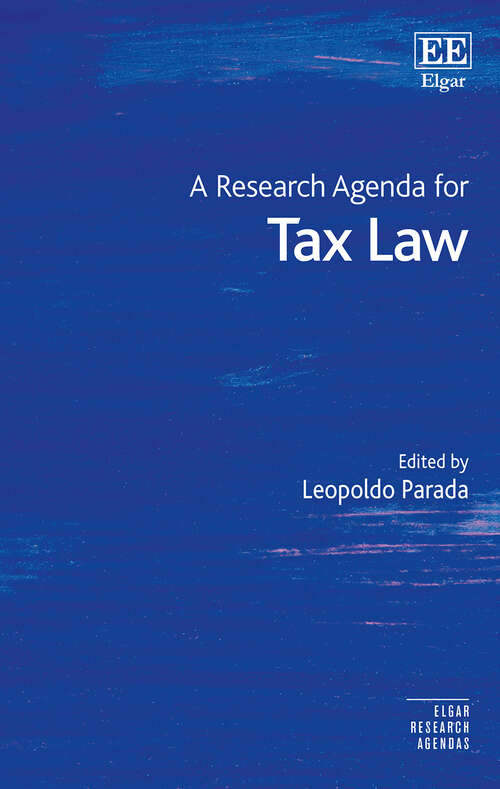 Book cover of A Research Agenda for Tax Law (Elgar Research Agendas)