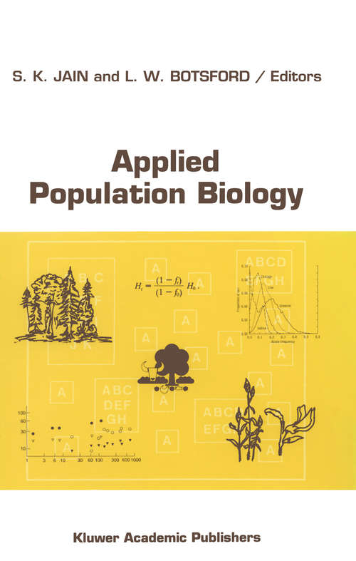 Book cover of Applied Population Biology (1992) (Monographiae Biologicae #67)