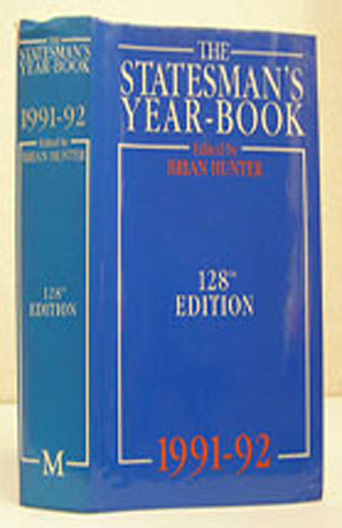 Book cover of The Statesman's Yearbook: 1991-92 (1991) (The Statesman's Yearbook)