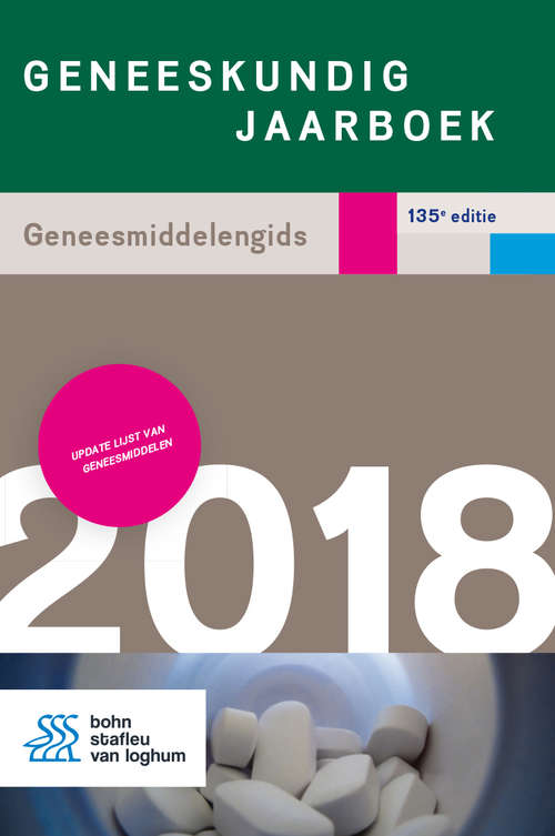 Book cover of Geneeskundig jaarboek 2018: Geneesmiddelengids