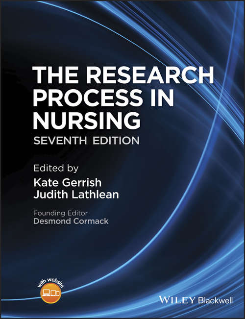 Book cover of The Research Process in Nursing (7)