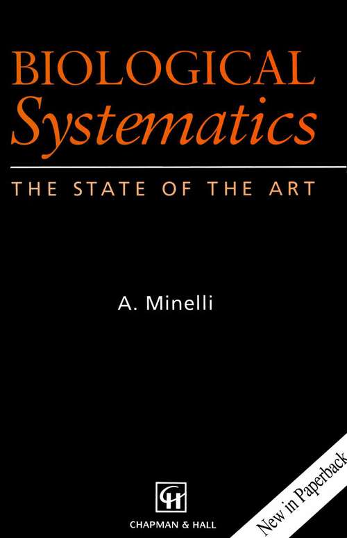 Book cover of Biological Systematics: The state of the art (1993)