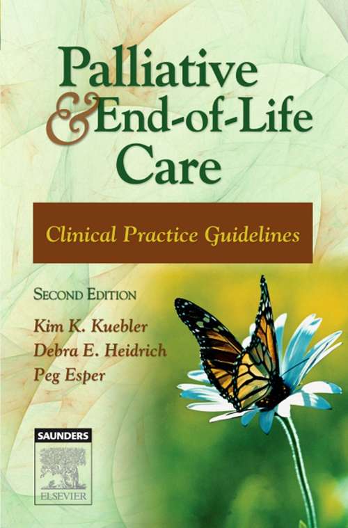 Book cover of Palliative and End-of-Life Care - E-Book: Clinical Practice Guidelines (2)