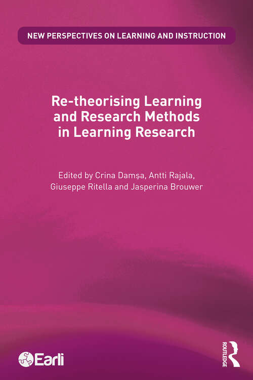 Book cover of Re-theorising Learning and Research Methods in Learning Research (New Perspectives on Learning and Instruction)