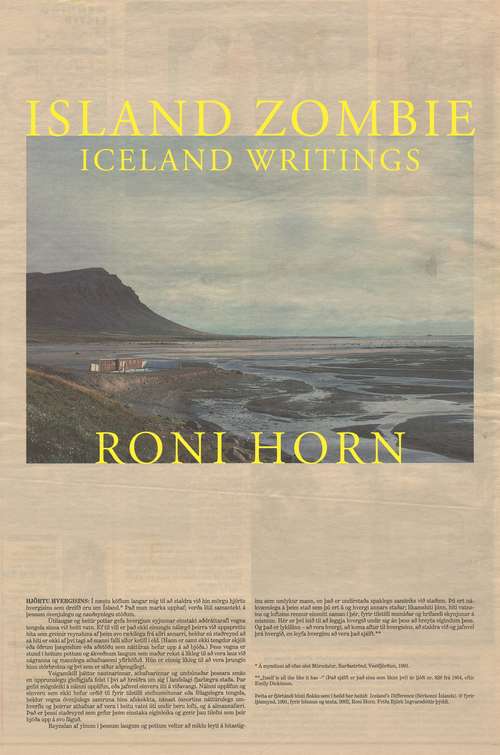 Book cover of Island Zombie: Iceland Writings