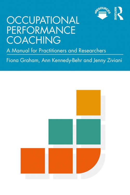 Book cover of Occupational Performance Coaching: A Manual for Practitioners and Researchers