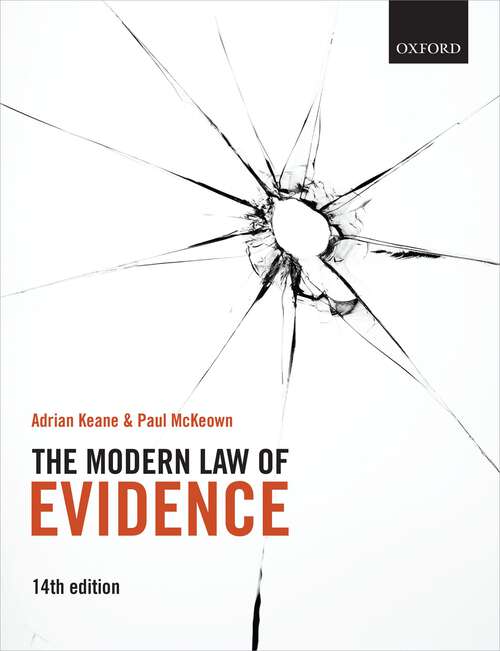 Book cover of The Modern Law of Evidence