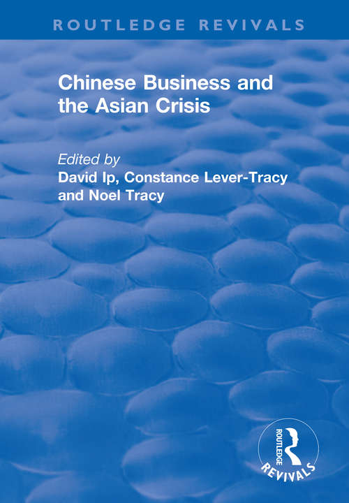 Book cover of Chinese Business and the Asian Crisis