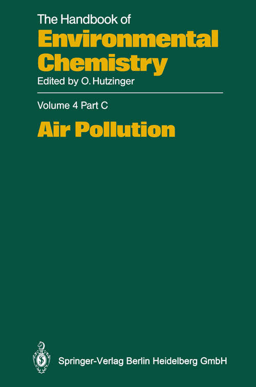Book cover of Air Pollution (1991) (The Handbook of Environmental Chemistry: 4 / 4C)