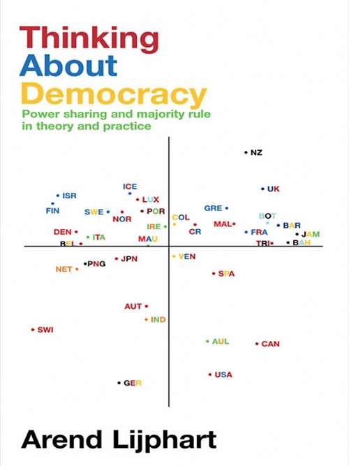Book cover of Thinking about Democracy: Power Sharing and Majority Rule in Theory and Practice