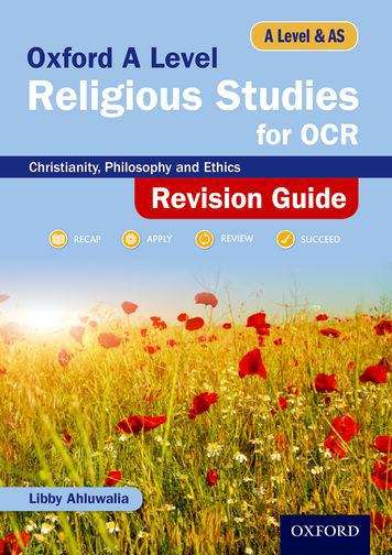Book cover of Oxford A Level Religious Studies For Ocr Revision Guide