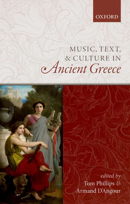 Book cover of Music, Text, and Culture in Ancient Greece