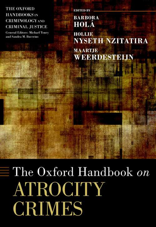 Book cover of The Oxford Handbook on Atrocity Crimes (Oxford Handbooks)