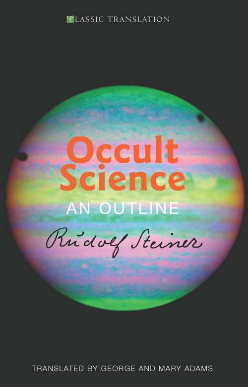 Book cover of Occult Science: An Outline (Cambridge Library Collection - Spiritualism And Esoteric Knowledge Ser.)