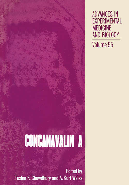 Book cover of Concanavalin A (1975) (Advances in Experimental Medicine and Biology #55)