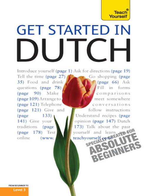 Book cover of Get Started in Beginner's Dutch: Teach Yourself