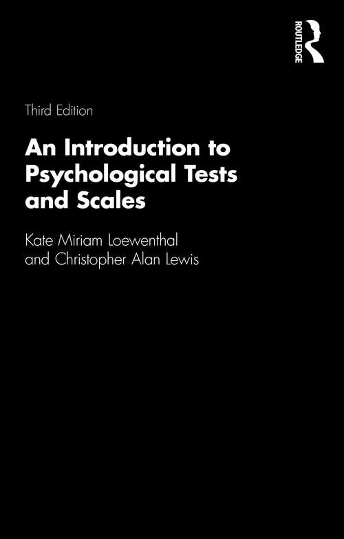 Book cover of An Introduction to Psychological Tests and Scales (3)