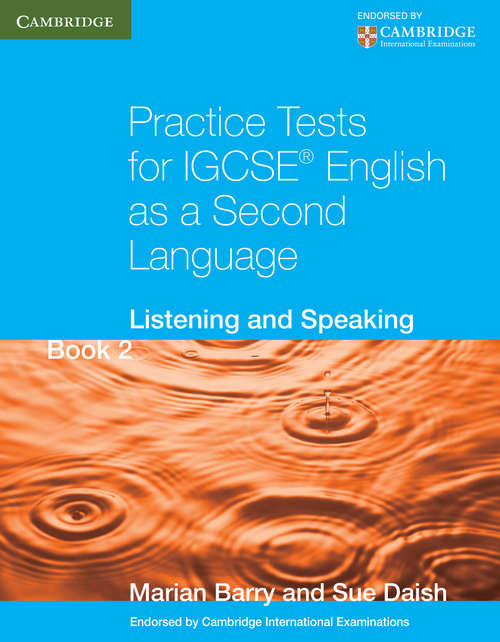 Book cover of Practice Tests for IGCSE® English as a Second Language Book 2: Listening and Speaking (PDF)