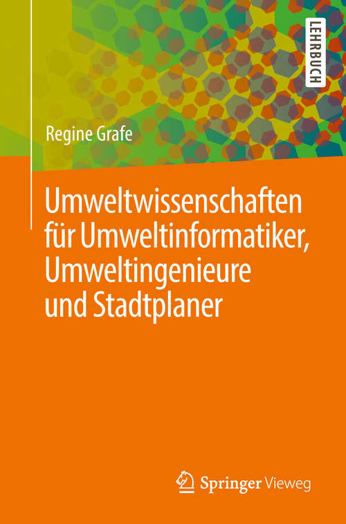 Book cover of Umweltwissenschaften für Umweltinformatiker, Umweltingenieure und Stadtplaner