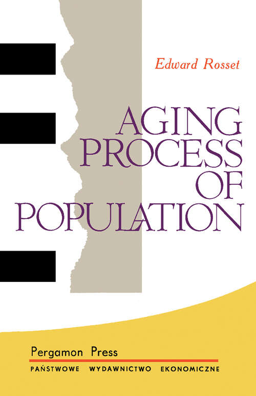 Book cover of Aging Process of Population