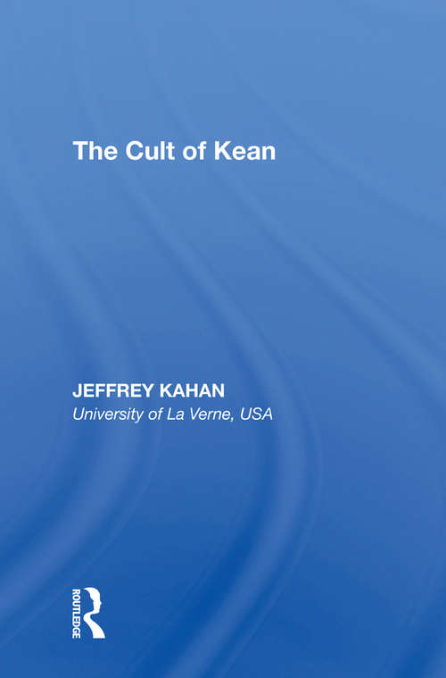 Book cover of The Cult of Kean