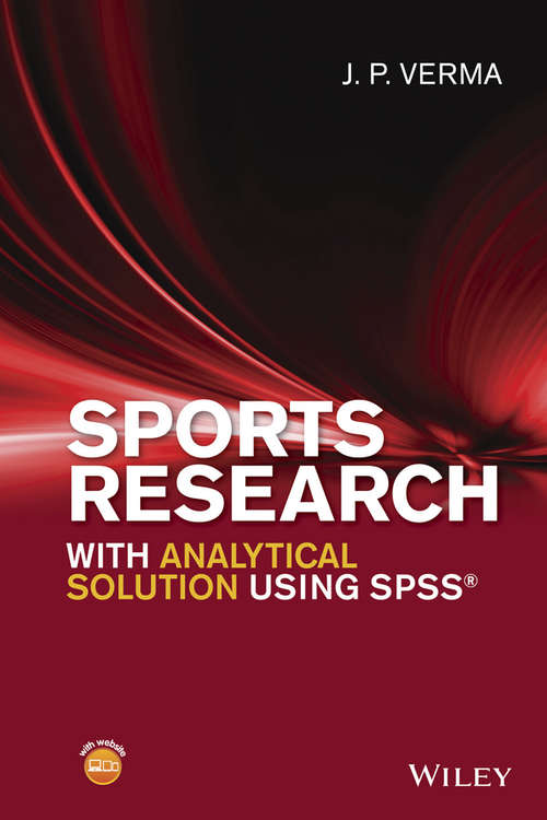 Book cover of Sports Research with Analytical Solution using SPSS: An Introduction With Spss