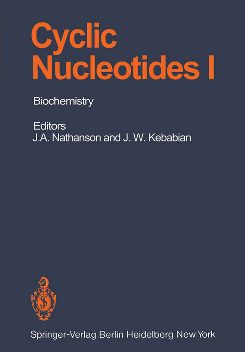 Book cover of Cyclic Nucleotides: Part I: Biochemistry (1982) (Handbook of Experimental Pharmacology: 58 / 1)