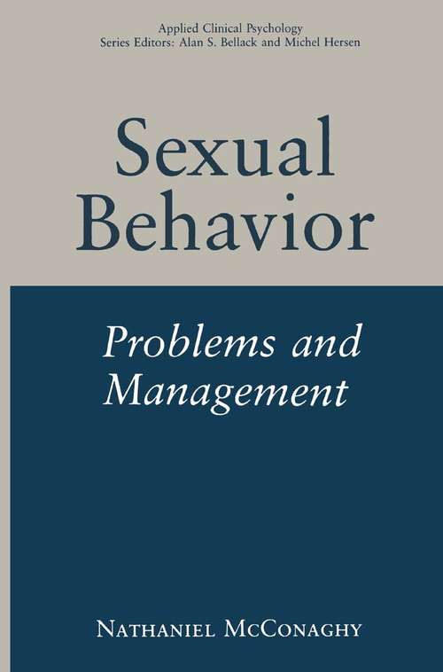 Book cover of Sexual Behavior: Problems and Management (1993) (Nato Science Series B:)