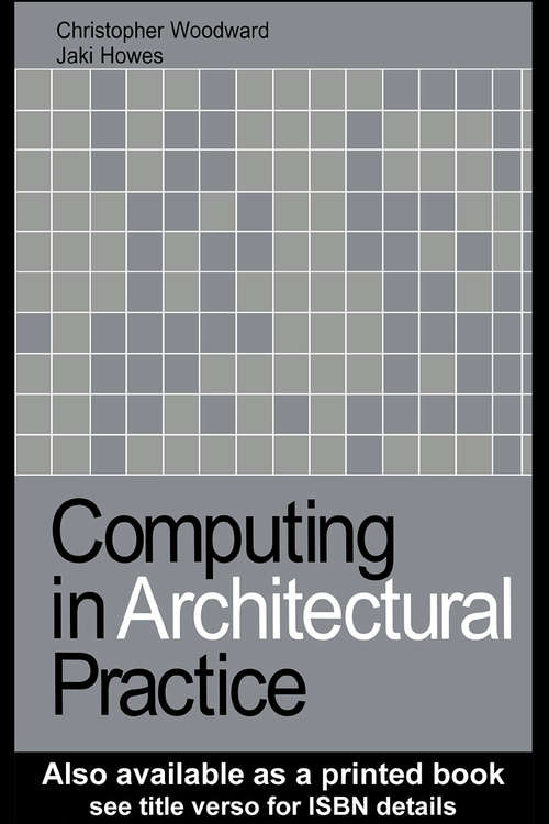 Book cover of Computing in Architectural Practice