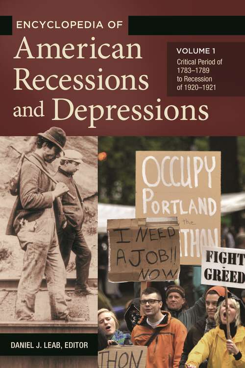 Book cover of Encyclopedia of American Recessions and Depressions [2 volumes]: [2 volumes]