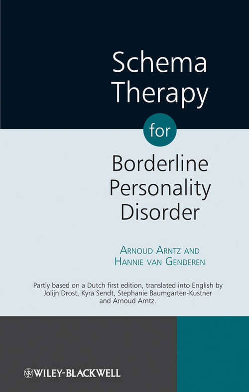 Book cover of Schema Therapy for Borderline Personality Disorder (2)