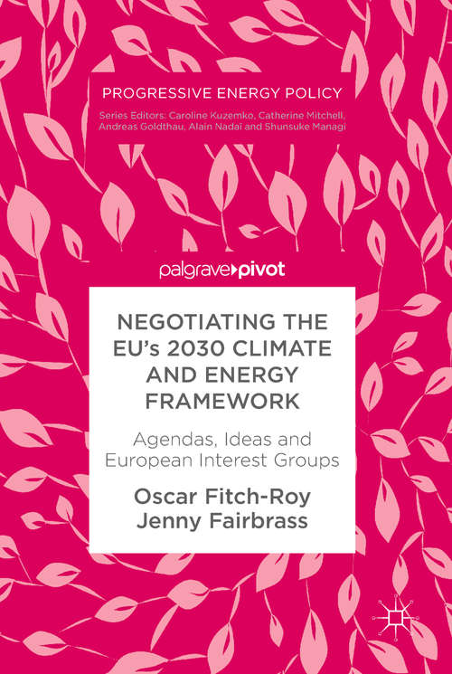 Book cover of Negotiating the EU’s 2030 Climate and Energy Framework: Agendas, Ideas and European Interest Groups (Progressive Energy Policy)