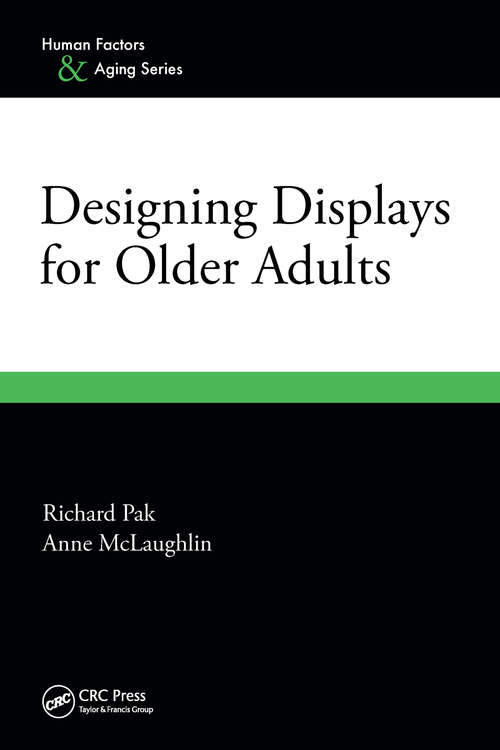Book cover of Designing Displays for Older Adults