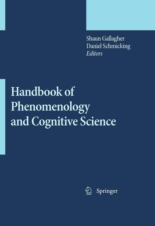 Book cover of Handbook of Phenomenology and Cognitive Science (2010)