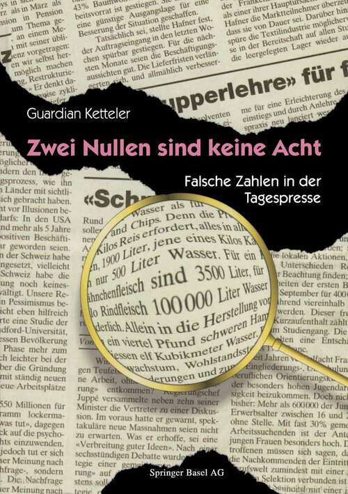 Book cover of Zwei Nullen sind keine Acht: Falsche Zahlen in der Tagespresse (1997)