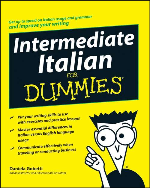 Book cover of Intermediate Italian For Dummies