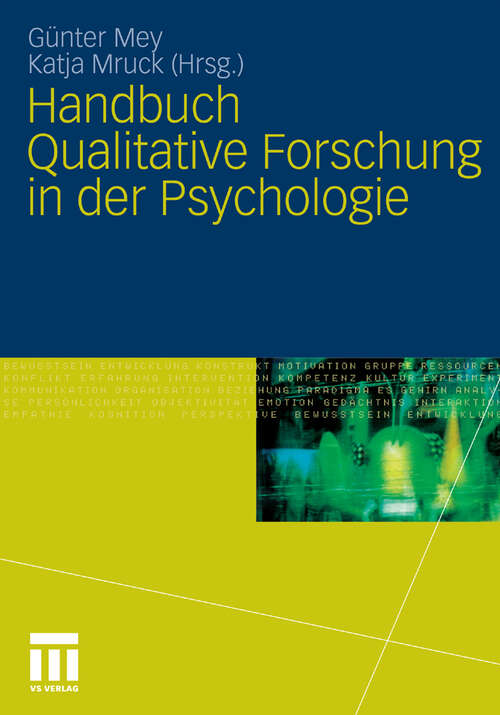 Book cover of Handbuch Qualitative Forschung in der Psychologie (2010)