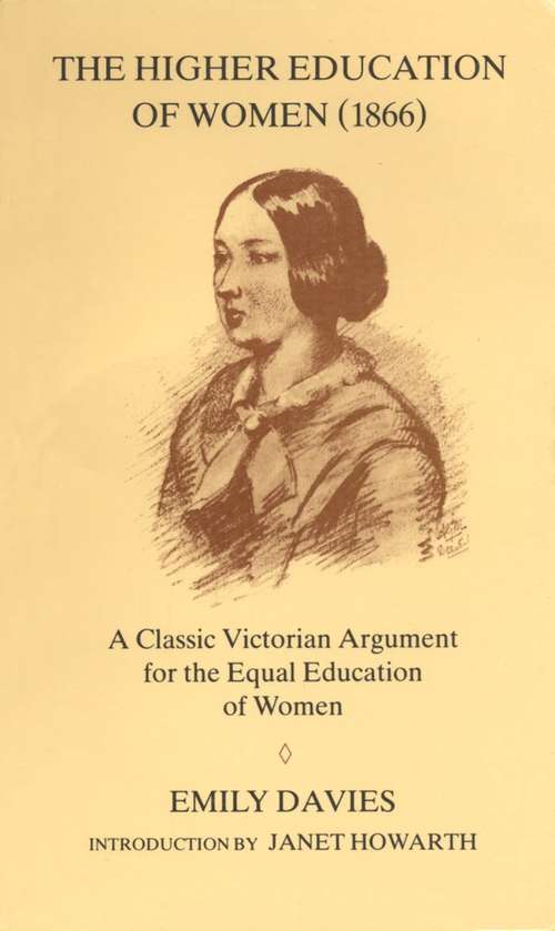 Book cover of Higher Education of Women, 1866