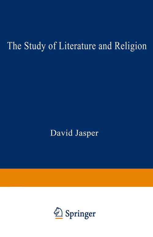 Book cover of Study of Literature and Religion (2nd ed. 1992) (Studies in Literature and Religion)