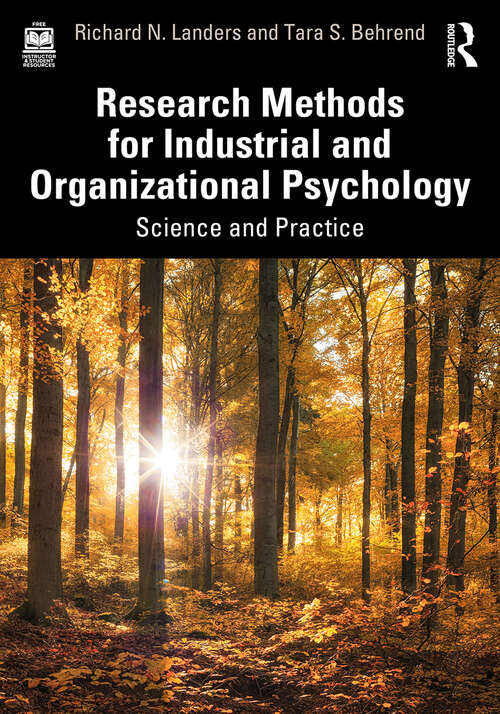 Book cover of Research Methods for Industrial and Organizational Psychology: Science and Practice