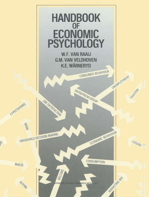 Book cover of Handbook of Economic Psychology (1988)