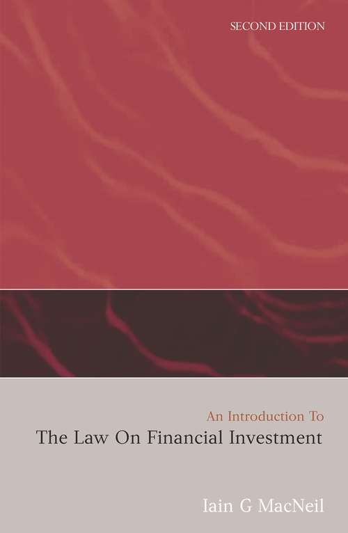 Book cover of An Introduction to the Law on Financial Investment
